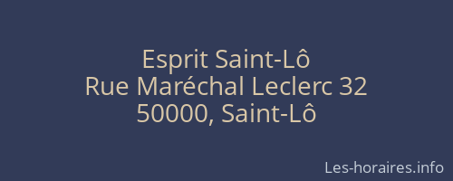 Esprit Saint-Lô