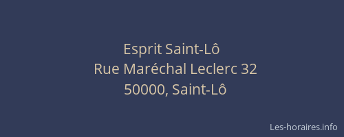 Esprit Saint-Lô