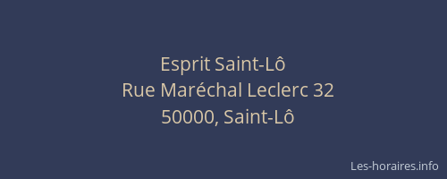 Esprit Saint-L&ocirc;