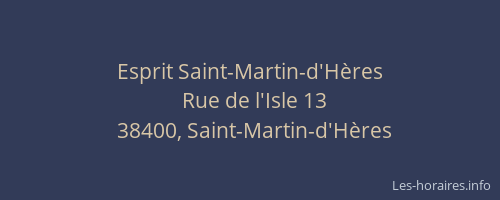 Esprit Saint-Martin-d'Hères