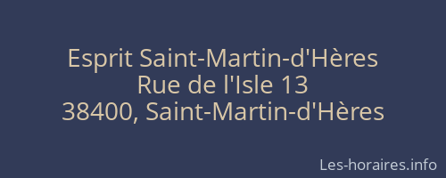Esprit Saint-Martin-d'Hères
