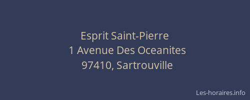Esprit Saint-Pierre