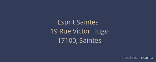 Esprit Saintes
