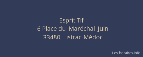 Esprit Tif