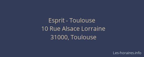 Esprit - Toulouse