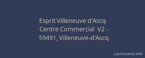 Esprit Villeneuve d'Ascq