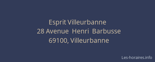 Esprit Villeurbanne