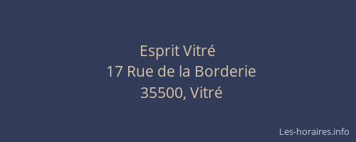Esprit Vitré