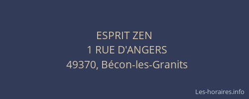 ESPRIT ZEN