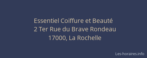 Essentiel Coiffure et Beauté