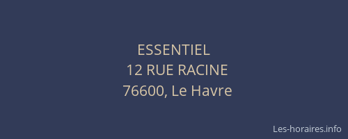 ESSENTIEL