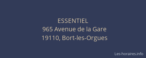 ESSENTIEL