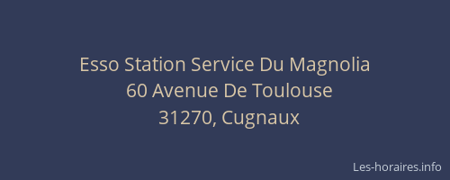 Esso Station Service Du Magnolia