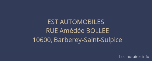 EST AUTOMOBILES