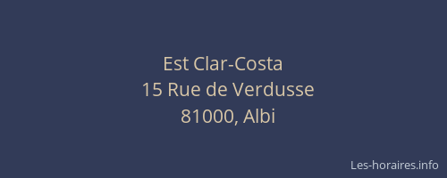Est Clar-Costa