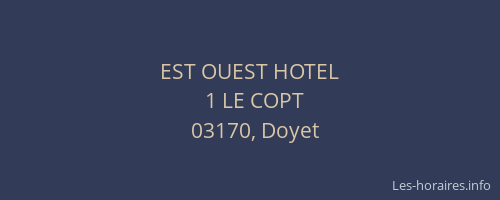 EST OUEST HOTEL