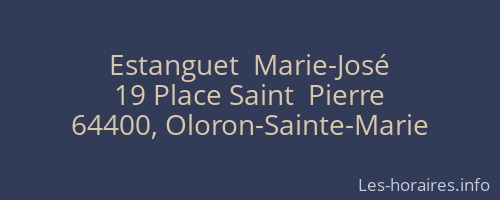 Estanguet  Marie-José