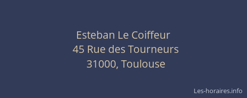 Esteban Le Coiffeur