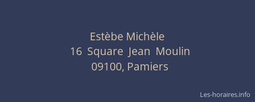 Estèbe Michèle