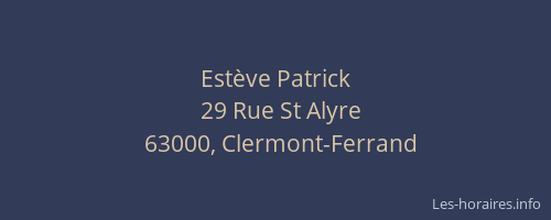Estève Patrick