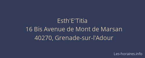 Esth'E'Titia