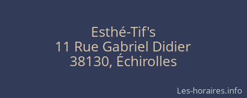 Esthé-Tif's