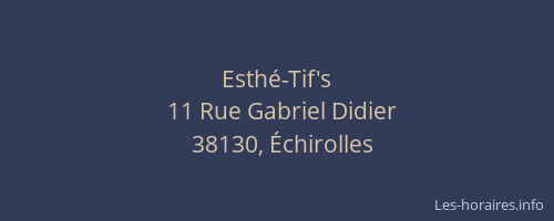 Esth&eacute;-Tif's