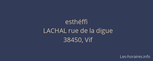 esth&eacute;ffi