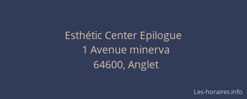 Esthétic Center Epilogue