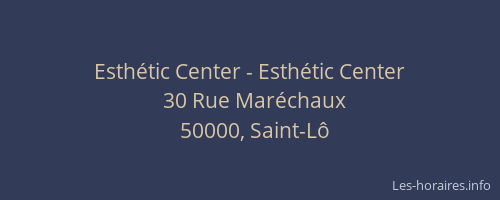 Esth&eacute;tic Center - Esth&eacute;tic Center