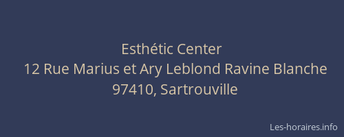 Esth&eacute;tic Center