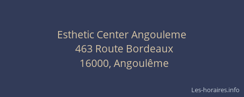 Esthetic Center Angouleme