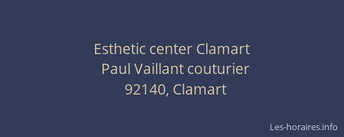 Esthetic center Clamart