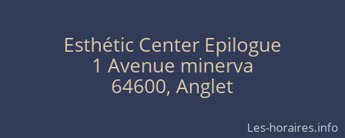 Esthétic Center Epilogue
