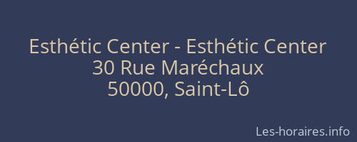 Esthétic Center - Esthétic Center