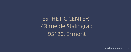 ESTHETIC CENTER