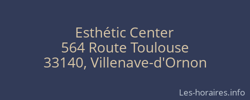 Esthétic Center