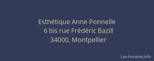 Esthétique Anne Ponnelle