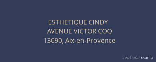 ESTHETIQUE CINDY