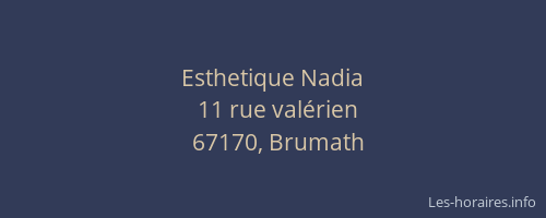 Esthetique Nadia