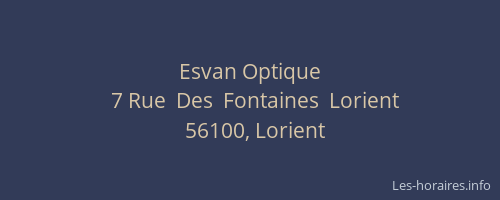 Esvan Optique