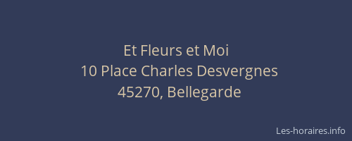 Et Fleurs et Moi