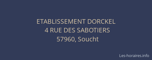 ETABLISSEMENT DORCKEL