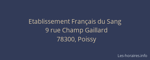 Etablissement Fran&ccedil;ais du Sang