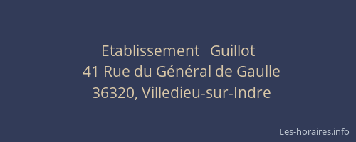 Etablissement   Guillot
