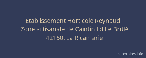 Etablissement Horticole Reynaud