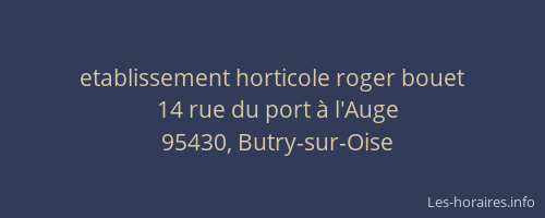 etablissement horticole roger bouet