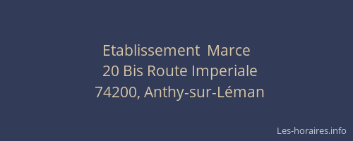 Etablissement  Marce