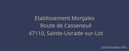 Etablissement Monjales