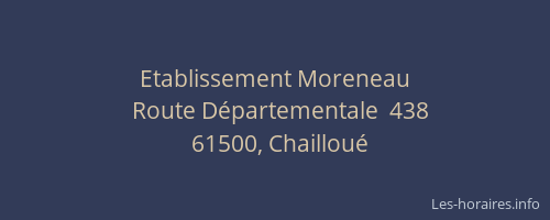 Etablissement Moreneau